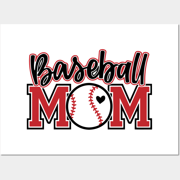 Baseball Mom Wall Art by iconking